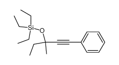 1-phenyl-3-methyl-3-(triethylsilyl)oxy-1-pentyne Structure