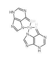 6-Mercaptopurine palladium structure