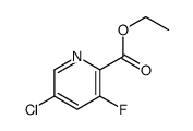 ethyl 5-chloro-3-fluoropicolinate结构式