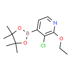 3-Chloro2-ethoxypyridine-4-boronic acid pinacol ester结构式