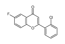 2'-CHLORO-6-FLUOROFLAVONE结构式