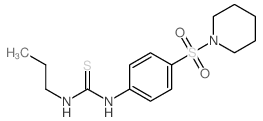 Thiourea,N-[4-(1-piperidinylsulfonyl)phenyl]-N'-propyl-结构式