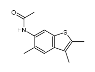 6-acetamido-2,3,5-trimethylbenzo[b]thiophene结构式