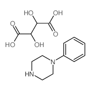 2,3-dihydroxybutanedioic acid,1-phenylpiperazine结构式