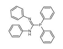 diphenyl(N,N'-diphenyl-C-formamidino)phosphine结构式