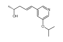 (2R)-(4E)-5-(5-isopropoxy-pyridin-3-yl)-4-penten-2-ol Structure