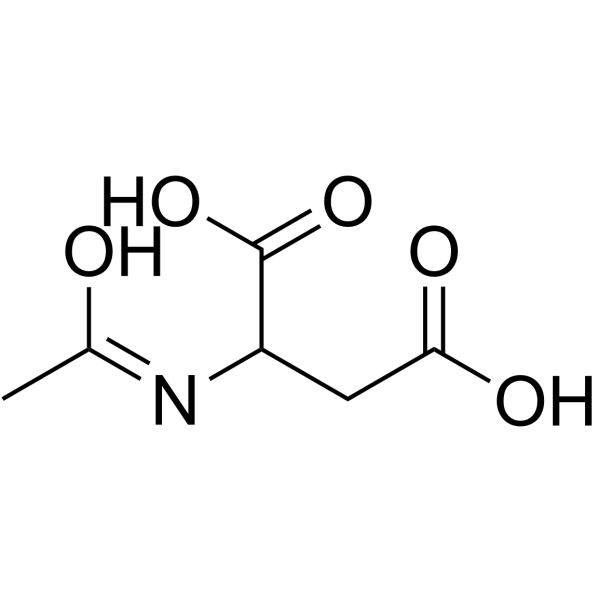 Ac-DL-Asp-OH Structure