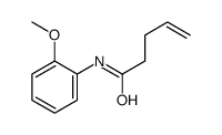 N-(2-methoxyphenyl)pent-4-enamide结构式