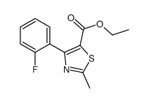 4-(2-FLUOROPHENYL)-2-METHYL-5-THIAZOLECARBOXYLIC ACID ETHYL ESTER structure