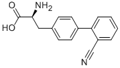 l-2-amino-3-(2'-cyano-biphenyl-4-yl)-propionic acid structure