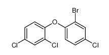 2,4,4'-trichloro-2'-bromodiphenyl ether结构式