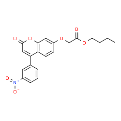 butyl 2-[4-(3-nitrophenyl)-2-oxochromen-7-yl]oxyacetate picture