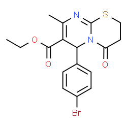 ethyl 6-(4-bromophenyl)-8-methyl-4-oxo-3,4-dihydro-2H,6H-pyrimido[2,1-b][1,3]thiazine-7-carboxylate picture