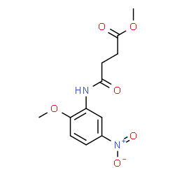 Methyl 4-[(2-methoxy-5-nitrophenyl)amino]-4-oxobutanoate picture