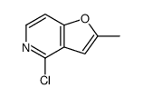 4-氯-2-甲基呋喃[3,2-C]吡啶结构式