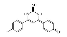 4-[2-amino-6-(4-methylphenyl)-1H-pyrimidin-4-ylidene]cyclohexa-2,5-dien-1-one结构式