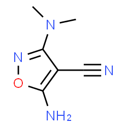 4-Isoxazolecarbonitrile,5-amino-3-(dimethylamino)-(9CI) structure