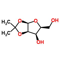 1,2-O-Isopropylidene-β-L-lyxofuranose structure