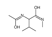 2-acetamido-N,3-dimethylbutanamide Structure