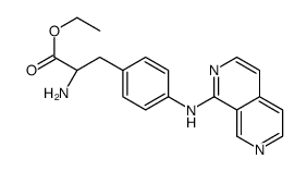 (S)-ethyl 3-(4-(2,7-naphthyridin-1-ylamino)phenyl)-2-aminopropanoate Structure