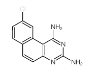 Benzo(f)quinazoline-1,3-diamine, 9-chloro- structure