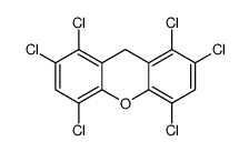 1,2,4,5,7,8-hexachloro(9H)xanthene结构式