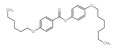 4-n-heptyloxyphenyl 4'-n-hexyloxybenzoate Structure