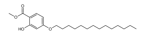 methyl 2-hydroxy-4-(n-tetradecyloxy)benzoate结构式