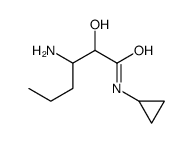 3-amino-N-cyclopropyl-2-hydroxyhexanamide结构式