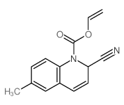 1(2H)-Quinolinecarboxylicacid, 2-cyano-6-methyl-, ethenyl ester structure