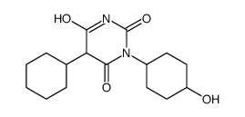 5-Cyclohexyl-1-(4-hydroxycyclohexyl)barbituric acid结构式