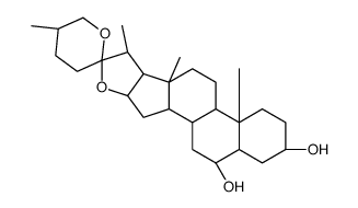 (3β,5α,6β,22ξ,25R)-Spirostan-3,6-diol Structure