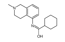 N-(2-methyl-3,4-dihydro-1H-isoquinolin-5-yl)cyclohexanecarboxamide结构式