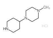 1-甲基-4-(哌啶-4-基)哌嗪盐酸盐结构式