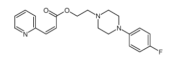 2-[4-(4-fluorophenyl)piperazin-1-yl]ethyl (E)-3-pyridin-2-ylprop-2-enoate结构式