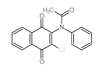 Acetamide,N-(3-chloro-1,4-dihydro-1,4-dioxo-2-naphthalenyl)-N-phenyl- Structure