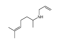 6-methyl-N-prop-2-enylhept-5-en-2-amine Structure