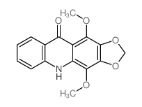 1,3-Dioxolo[4,5-b]acridin-10 (5H)-one, 4,11-dimethoxy- picture