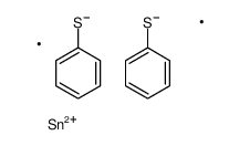 dimethyl-bis(phenylsulfanyl)stannane Structure