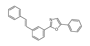 5-phenyl-2-[3-(2-phenylethenyl)phenyl]-1,3-oxazole Structure