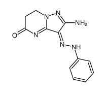 2-amino-6,7-dihydro-pyrazolo[1,5-a]pyrimidine-3,5-dione 3-phenylhydrazone Structure