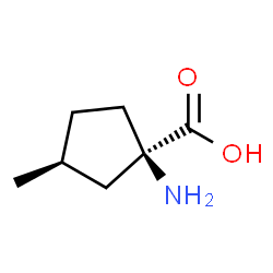 Cyclopentanecarboxylic acid, 1-amino-3-methyl-, (1R-trans)- (9CI) structure