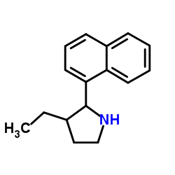 Pyrrolidine, 3-ethyl-2-(1-naphthalenyl)- (9CI)结构式