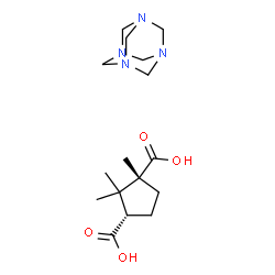 camphoric acid, compound with 1,3,5,7-tetraazatricyclo[3.3.1.13,7]decane (1:1) picture