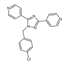 4-[1-[(4-chlorophenyl)methyl]-5-pyridin-4-yl-1,2,4-triazol-3-yl]pyridine Structure