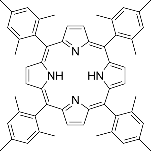 5,10,15,20-TETRAKIS(2,4,6-TRIMETHYLPHENYL)-21H,23H-PORPHINE Structure