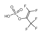 sulfuric acid mono-(2,2-difluoro-1-trifluoromethyl-vinyl) ester Structure