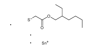 2-ethylhexyl 2-trimethylstannylsulfanylacetate Structure