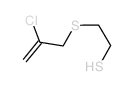 Ethanethiol,2-[(2-chloro-2-propen-1-yl)thio]- Structure