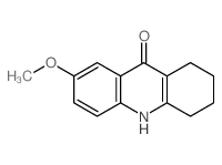 2-methoxy-6,7,8,10-tetrahydro-5H-acridin-9-one结构式